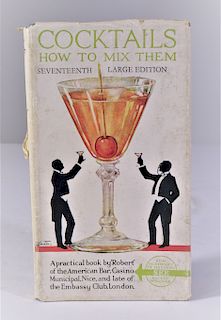 Rare 1920's Book- Cocktails, How to Mix Them.