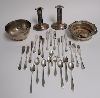 Lot of Sterling Silver & Silver Plate