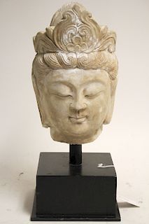 Asian Carved Marble Head