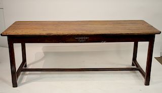 Oak Library Table H-Form Stretchers (Smaller of 2)