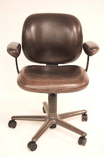Vintage Leather Office Chair - Philip Roth