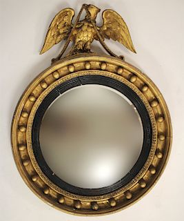 Antique Federal-Style Bull's Eye Mirror