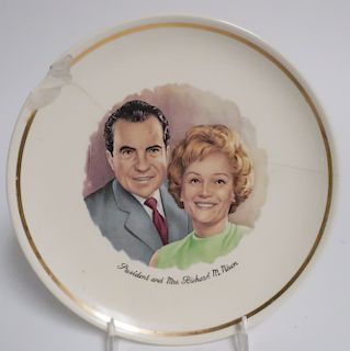 Nixon & Pat Collector Plate - Philip Roth - As Is