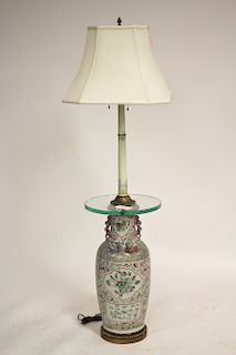 Chinese Porcelain Vase as Floor Lamp