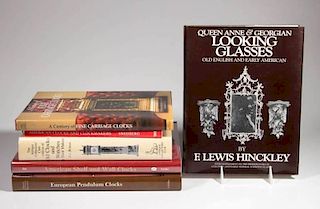 ASSORTED CLOCK AND LOOKING GLASSES REFERENCE VOLUMES, LOT OF SIX