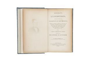 Hughes, John T.  Doniphan's Expedition. Cincinnati: Published by J. A. & U. P. James, 1848. 2 retratos y un mapa plegado.