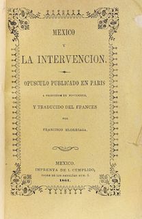 Abate Cestory / Elorriaga, Francisco. El Imperio y el Clero Mejicano / México y la Intervención. dos obras en un volumen.