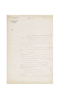 Bazaine, Achille. Decreto sobre la Administración de Renta en Salamanca. Salamanca, 1863. Firma de Aquilez Bazaine.
