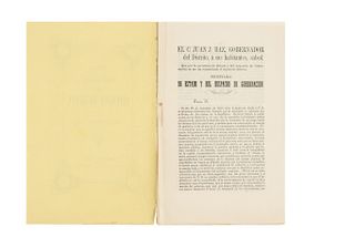 Antecedente de la Constitición Federalal de 1857. Estatuto Orgánico Provisional de la República Mexicana. México: 1856.