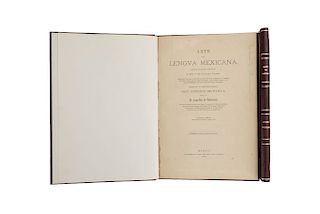 Carranza, Joseph de / Vetancourt, Agustín de. Lengua Mexicana / Arte de Lengua Mexicana. Méx, 1900/1901. Pzs: 2.