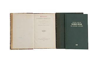 Chavero, A. / Valverde Téllez/ Valtón, E. Apuntes Viejos de Bibliografía Mexicana / Bibliografía Filosófica... Méx, 1903/07/36. Pza: 3.
