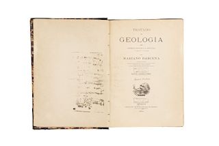 Bárcena, Mariano. Tratado de Geología, Elementos Aplicables a la Agricultura, a la Ingeniería... México, 1885. 23 láminas y cromolitog.