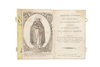 J - Blasco y Navarro, Tomás Antonio. Disertación Apologética del Devoto Baile, que Comúnmente se Practica... Guadalajara, 1822.