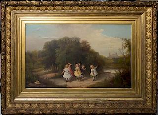 CONTINENTAL, POSSIBLY GERMAN, SCHOOL (19TH CENTURY) GENRE PAINTING