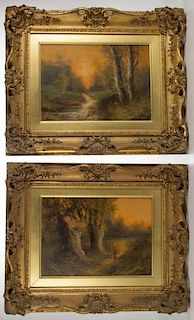 PAIR OF FRANK WALTERS (BRITISH, LATE 19TH / EARLY 20TH CENTURY) LANDSCAPE PAINTINGS