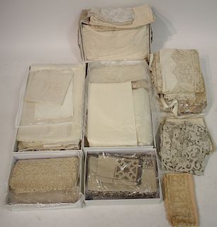Amazing Collection of Very Fine Table Linens Lace