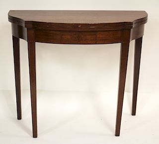 Federal Style Inlaid Lift Top Table, 19th C.