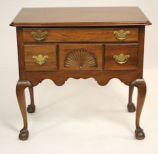 Queen Anne Style Mahogany Lowboy