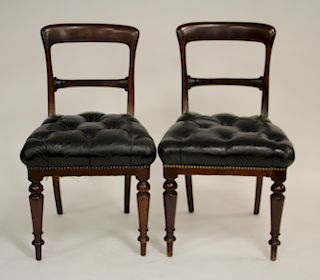 Pair of William IV Mahogany Side Chairs