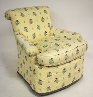 Colefax and Fowler Style Fabric Upholstered Chair