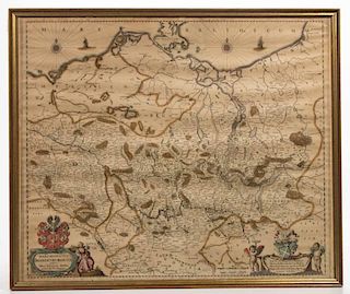 OLAUS JOANNIS GOTHUS (GERMAN, 1600-1644) GERMAN MAP