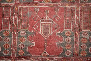 Afghan Carpet - Deep Red Ground