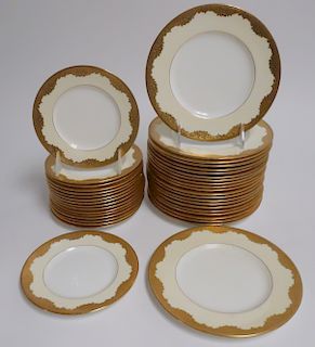 Minton Porcelain Gold Rimmed Plates