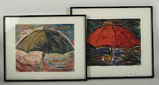 Helen Oji, Umbrella I & II Monoprints