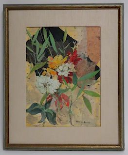 Leonard Brooks  "Bamboo and Flowers", M/M