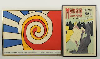 Calder Exhibition Poster & Lautrec Print