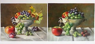 Gyorgy Voros, Apples with Grapes, O/B