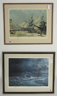 2 Nautical Lithographs, Stobart & Brett