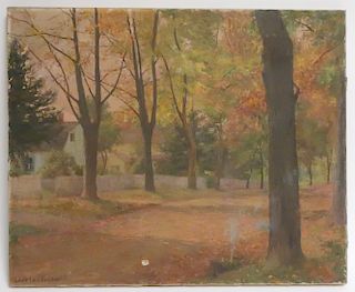 Charles Foster, Autumn Landscape O/C
