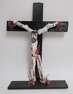 Reverend Albert Wagner, Crucifix, sculpture