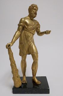 Gilt Bronze Figure of Hercules, 18/19th C.