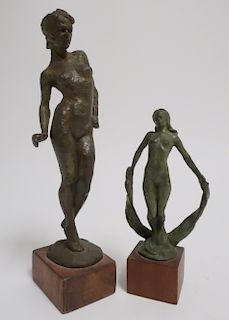 E G Deming, 1914-1986, Nudes, Two Bronzes