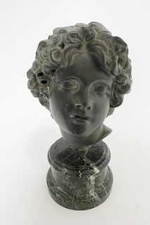 Bronze Head of a Boy, 19th C.
