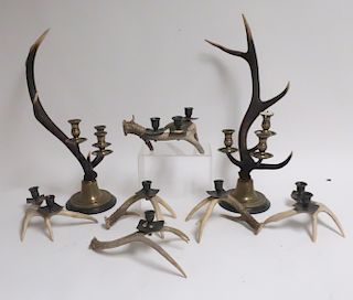 Carol Horn Candelabra with candle holders