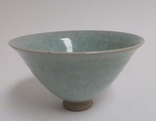 Celadon Crackle Glazed Stoneware Bowl