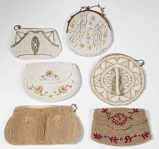 ASSORTED LADIES BEADED PURSES AND CLUTCHES, LOT OF SIX