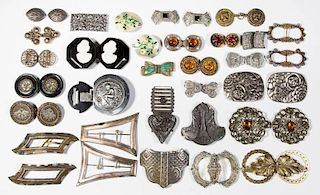 ASSORTED VINTAGE BUCKLES, LOT OF 37