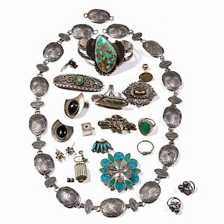 ASSORTED SILVER AND OTHER JEWELRY LOT