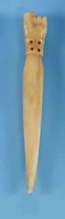 WHALER MADE WHALE IVORY BODKIN