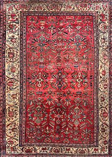 PERSIAN LILIHAN HAND-KNOTTED ORIENTAL RUG