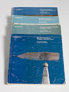FOUR VOLUMES SOTHEBY "THE BARBARA JOHNSON WHALING COLLECTION"