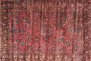 Hand Knotted Sarouk Carpet