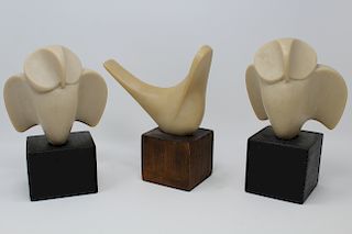 (3) Joseph Martinek (1915 - 1989) Bird Sculptures