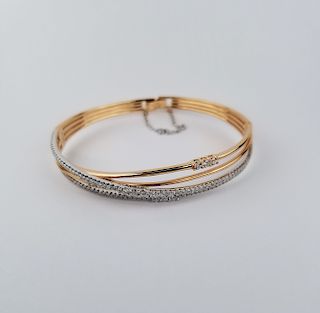 Simon G 18K Gold Diamond Row Bracelet