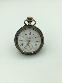 1880's Dupont Geneve Silver Open Face Pocket Watch