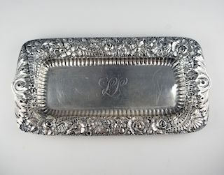 Tiffany & Co Sterling Rose Accouterment Tray